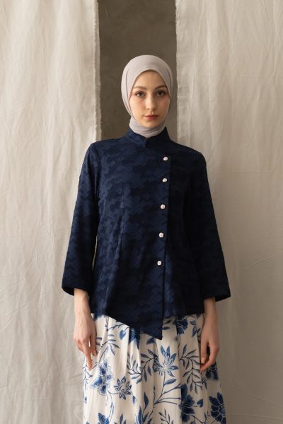 Kebaya Janggan Dhia Navy Blue