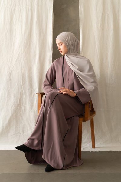 Abaya Humaira Meena Dusk Lavender Big Size