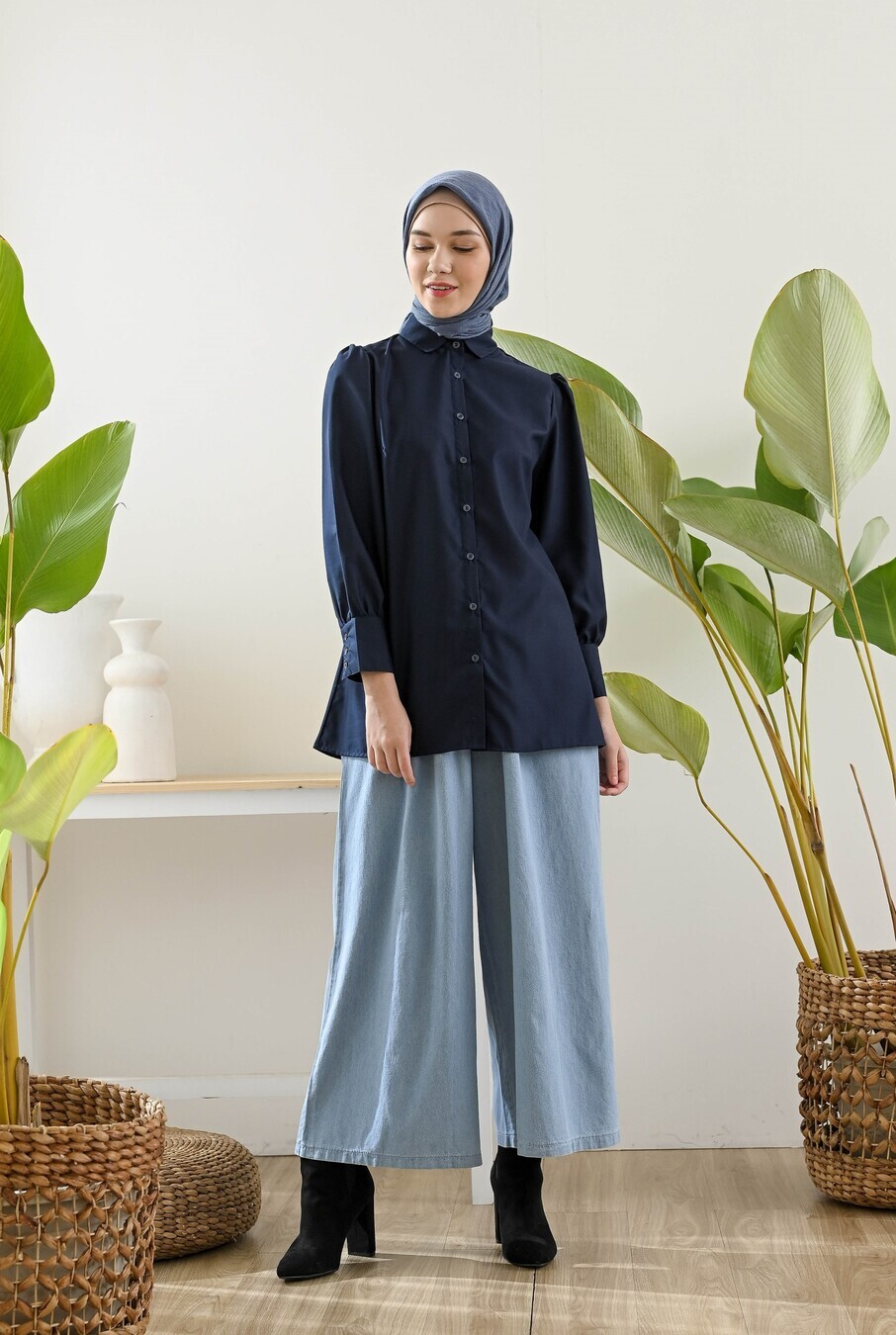Blus Velya Dark Navy - Image 2