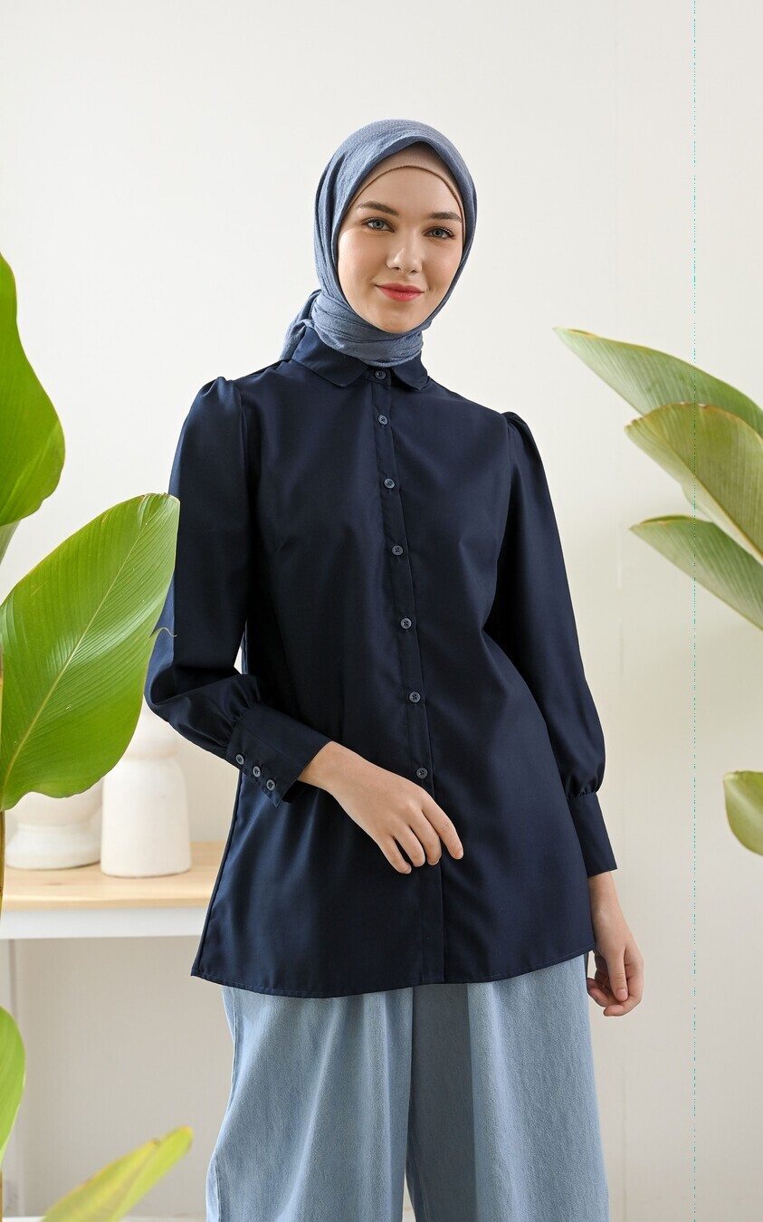 Blus Velya Dark Navy