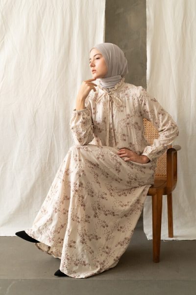 Gamis Dayna Safa Cream