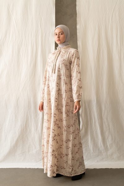 Gamis Dayna Safa Cream Big Size