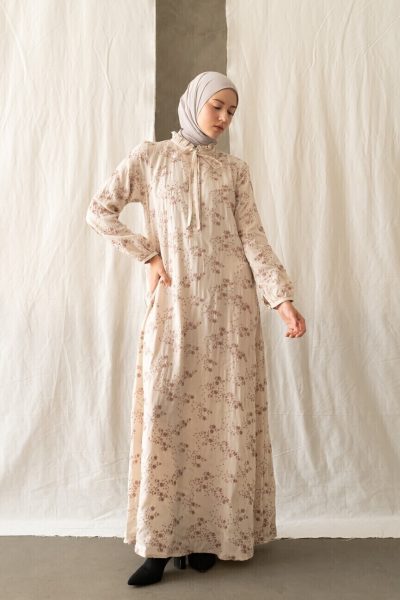 Gamis Dayna Safa Cream- S (PB 144)