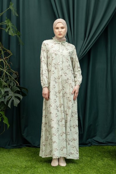 Gamis Dayna Safa Sage Green Big Size