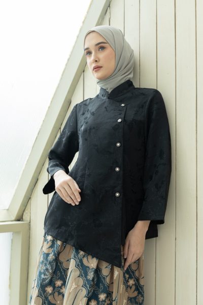 Kebaya Janggan Aruni Hitam Big Size