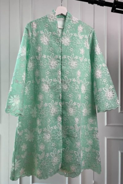 Kebaya Tunik Aula Mint Pastel - L (Minor Defect)