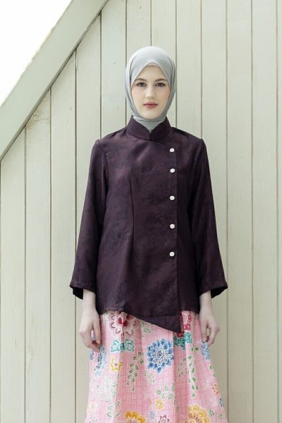 Kebaya Janggan Ayoena Dark Marun
