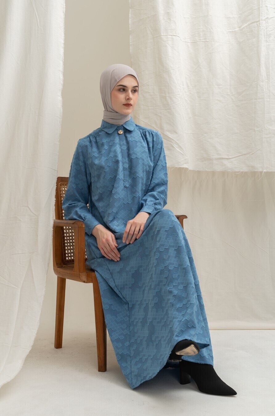 Abaya Afiya Dhia Light Blue - Image 8