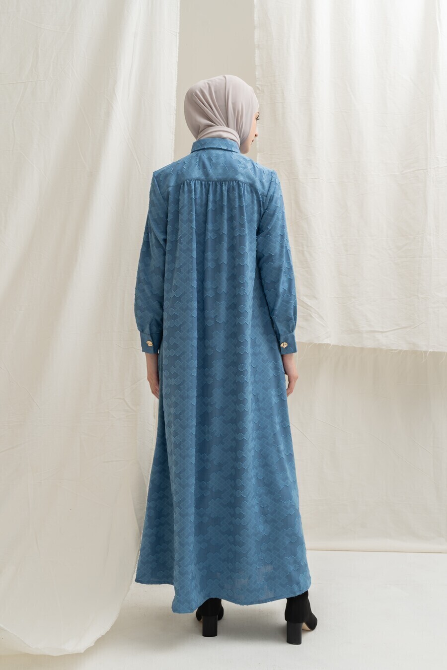 Abaya Afiya Dhia Light Blue - Image 7