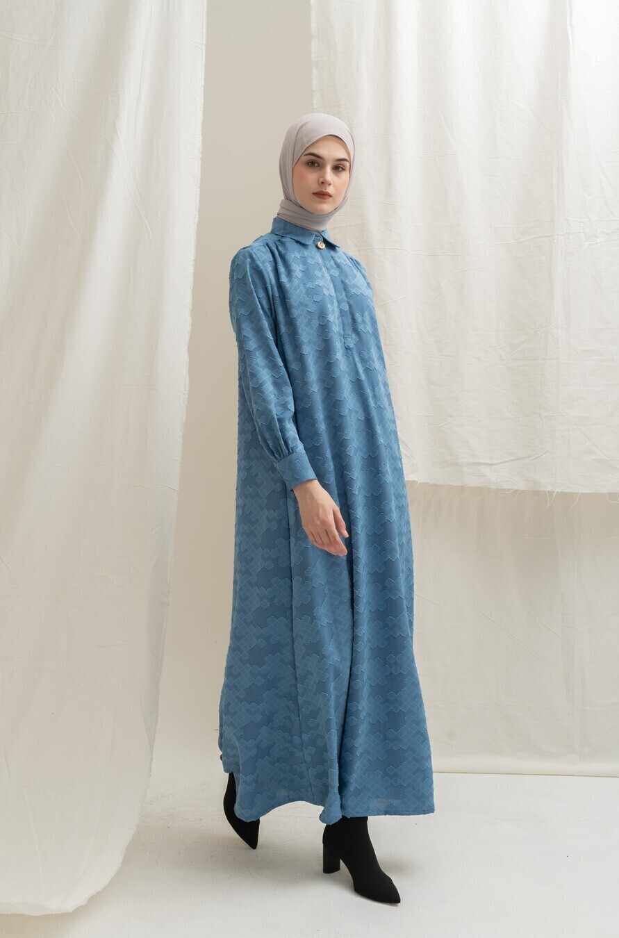 Abaya Afiya Dhia Light Blue - Image 6