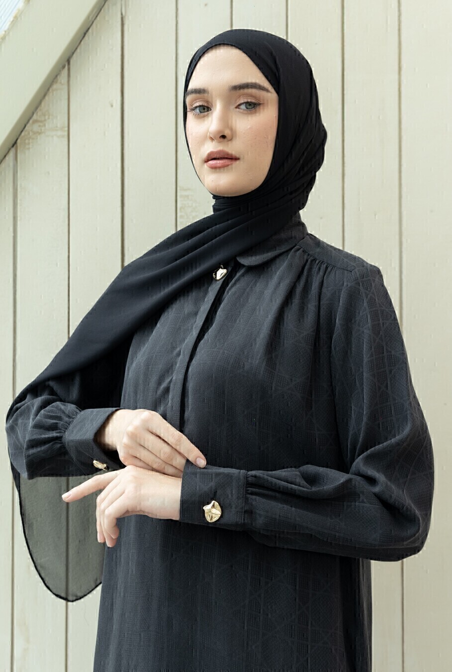 Abaya Afiya Mazza Black - S (PB 144) - Image 3
