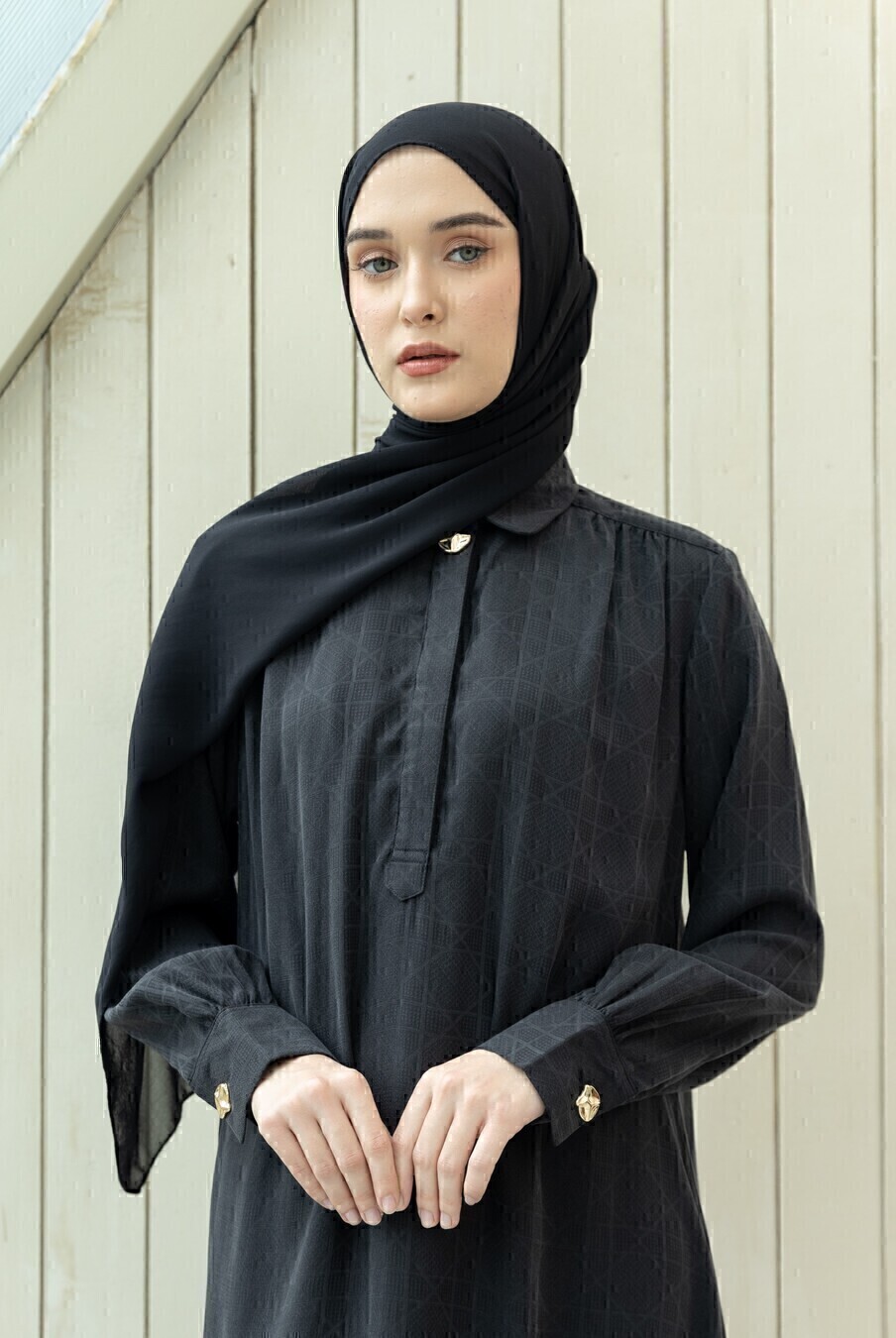 Abaya Afiya Mazza Black - Image 2
