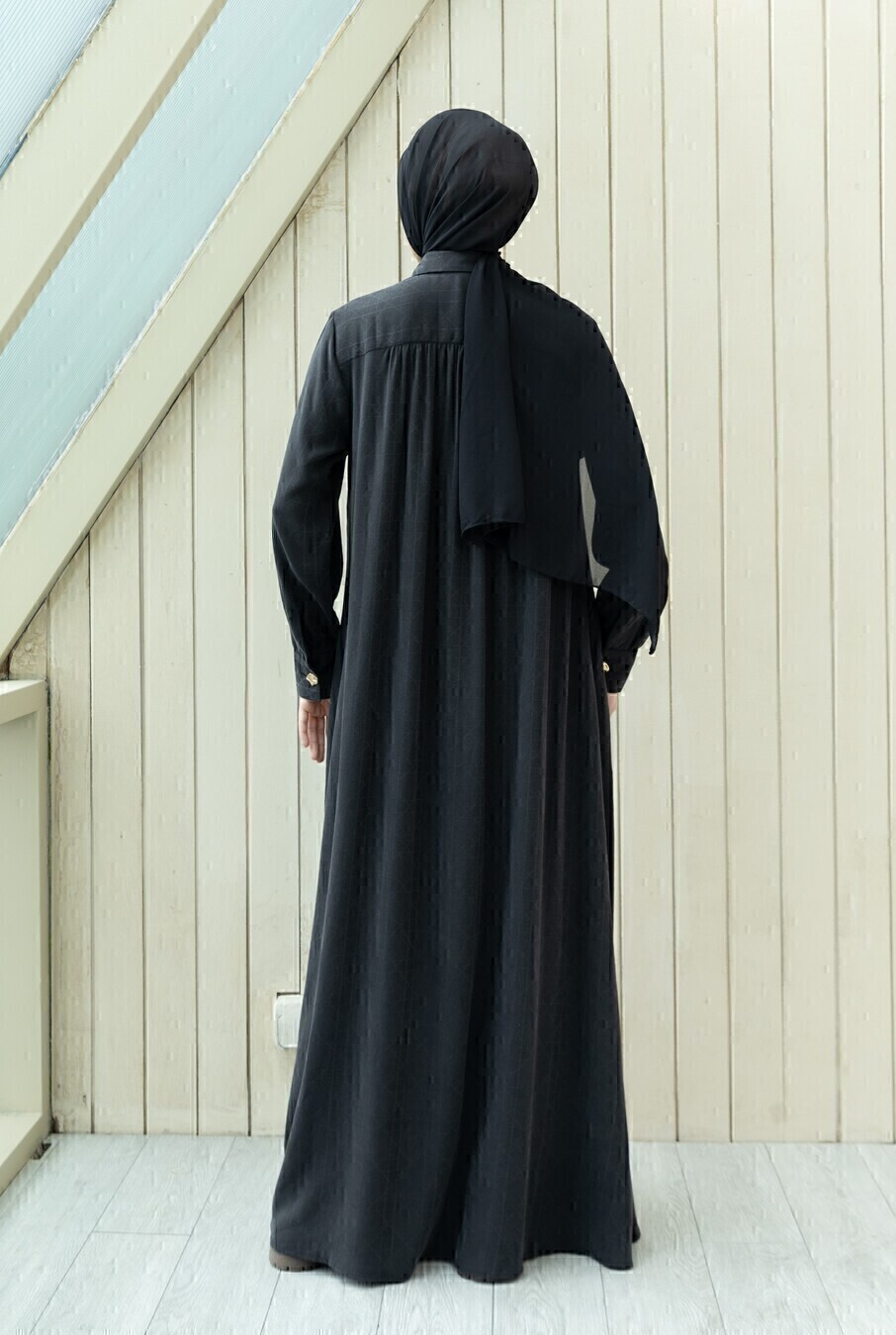 Abaya Afiya Mazza Black - Image 8