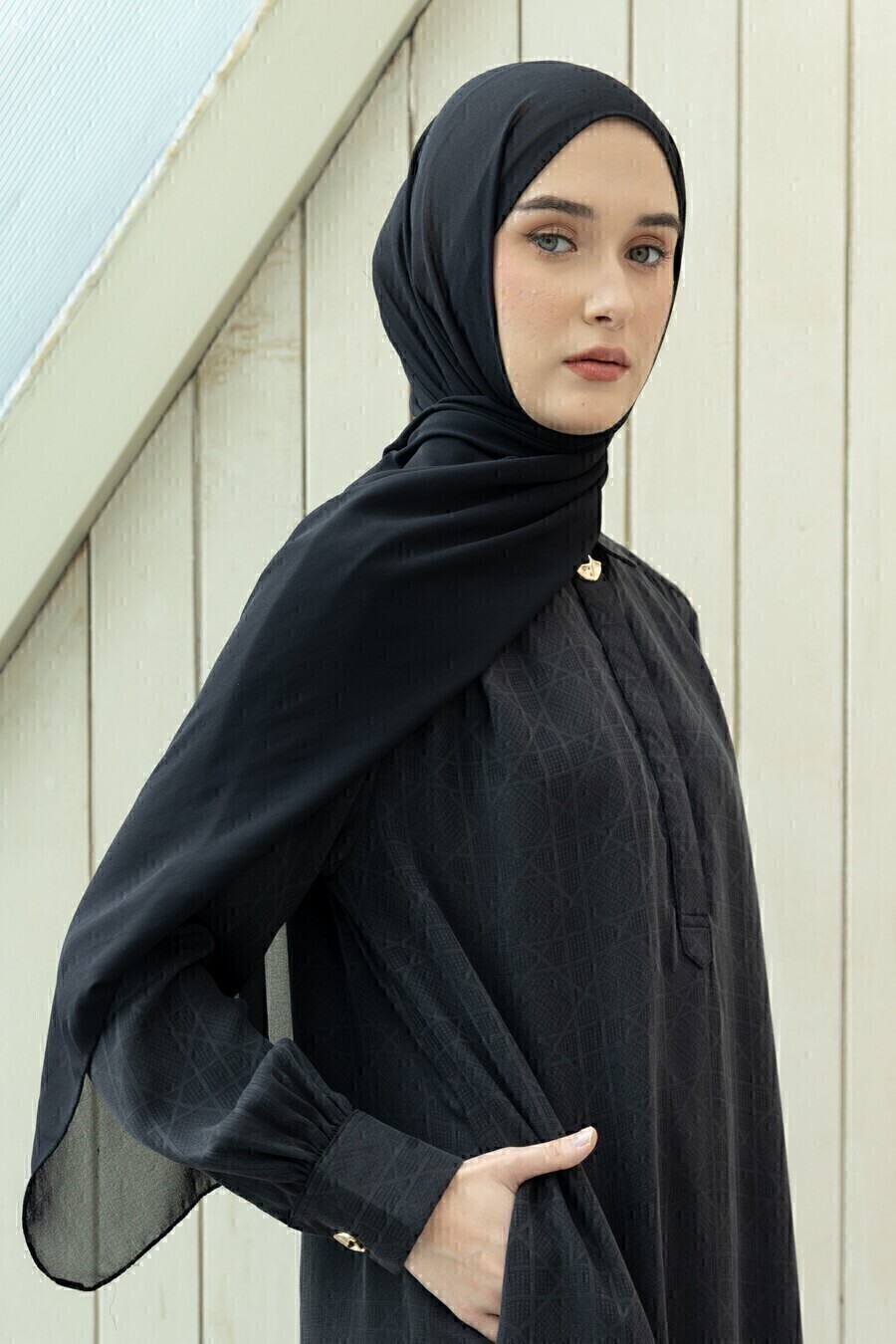 Abaya Afiya Mazza Black - Image 6
