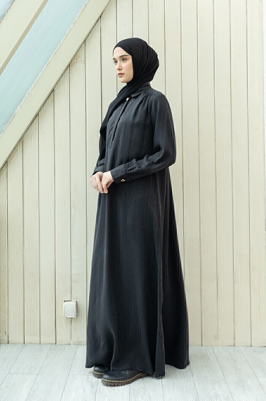 Abaya Afiya Mazza Black - Image 5