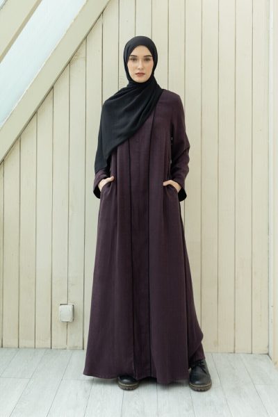 Abaya Humaira Mazza Deep Marun Big Size