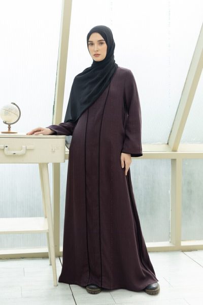 Abaya Humaira Mazza Deep Marun - S (PB 144)