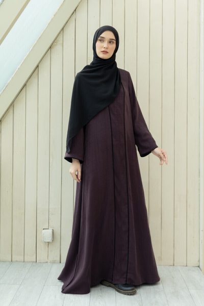 Abaya Humaira Mazza Deep Marun