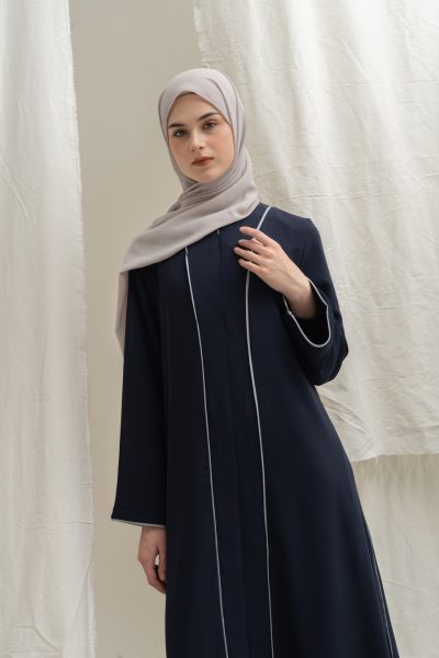 Abaya Humaira Meena Navy Big Size