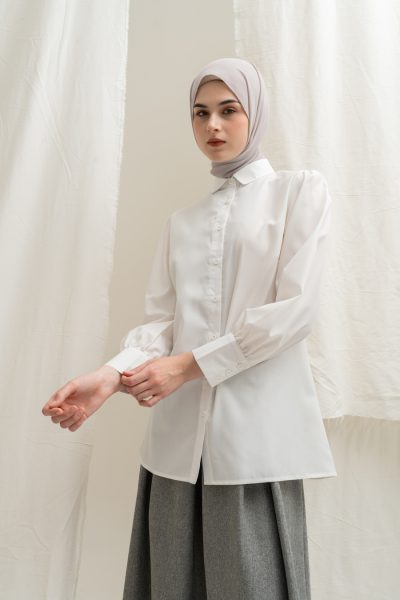 Blus Velya Off White Big Size