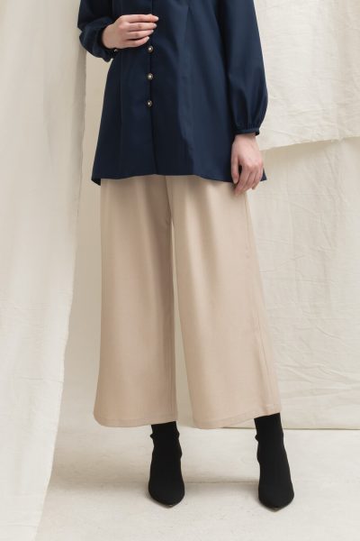 Wide Pants Alma Oat Beige