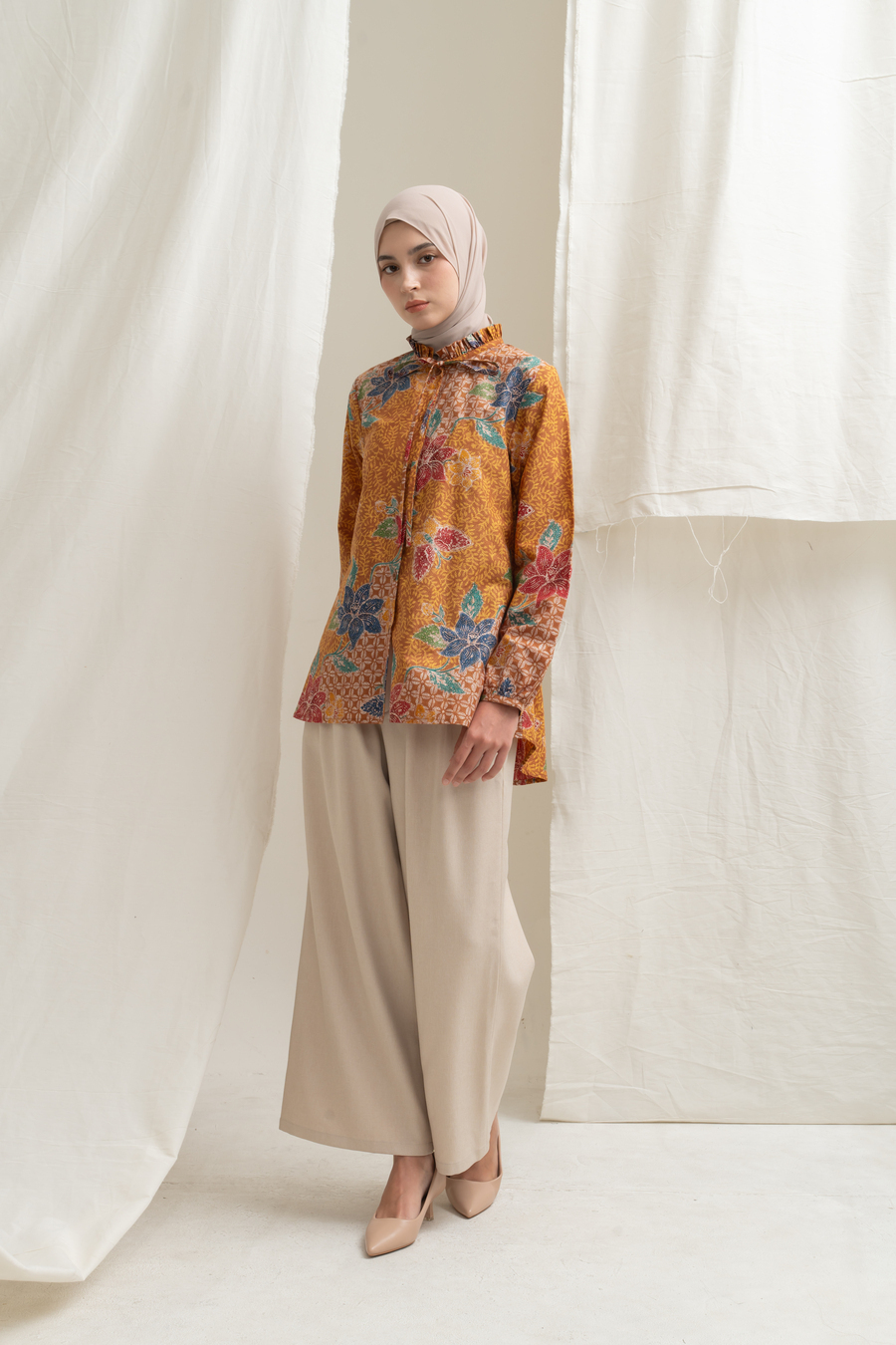 Wide Pants Alma Oat Beige - Image 6