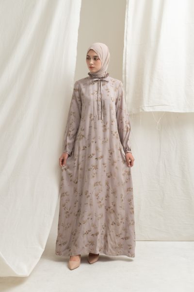 Gamis Dayna Ruffle Floria Cream - S (PB 144)