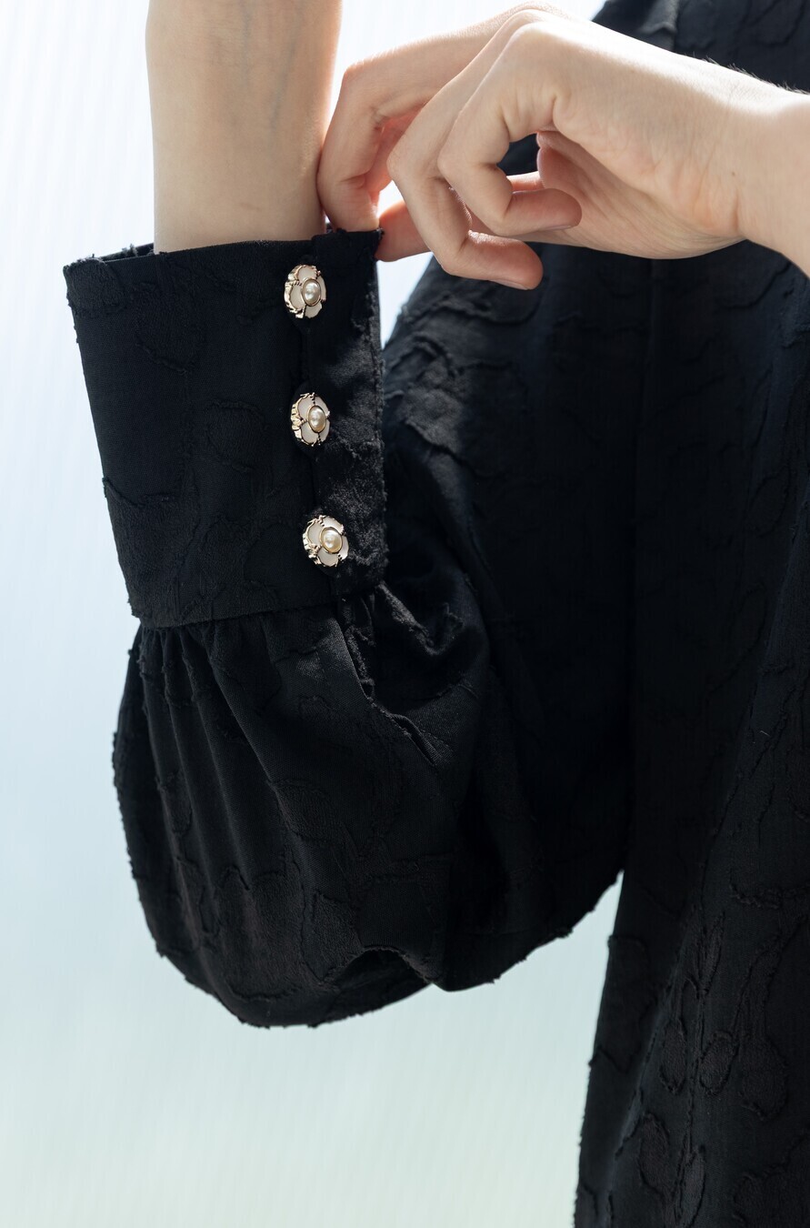 Gamis Zenia Xavia Hitam Big Size - Image 2