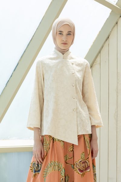Kebaya Janggan Xavia Vanilla Cream