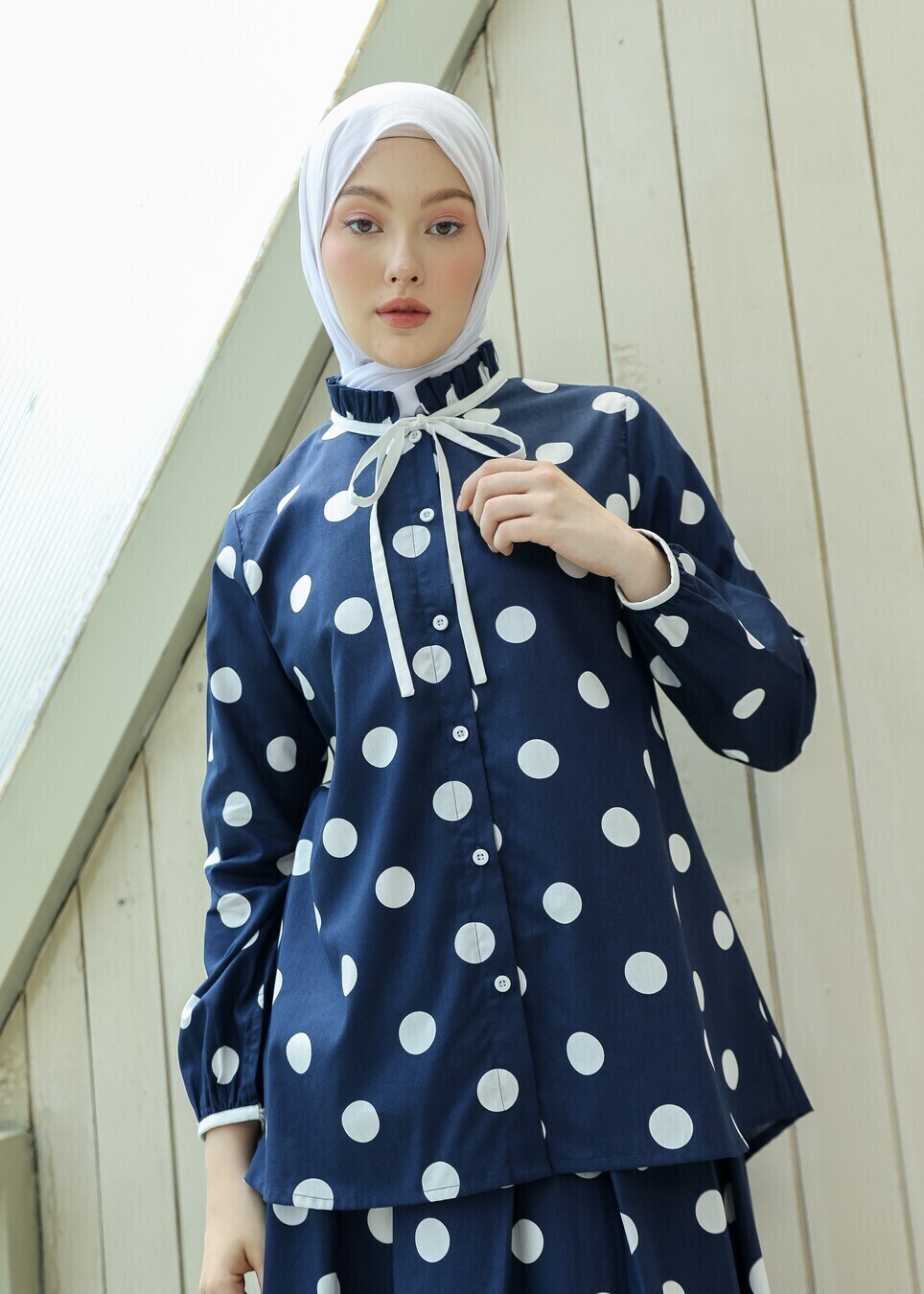 Blus Dayna Thiya Navy Blue - Image 9