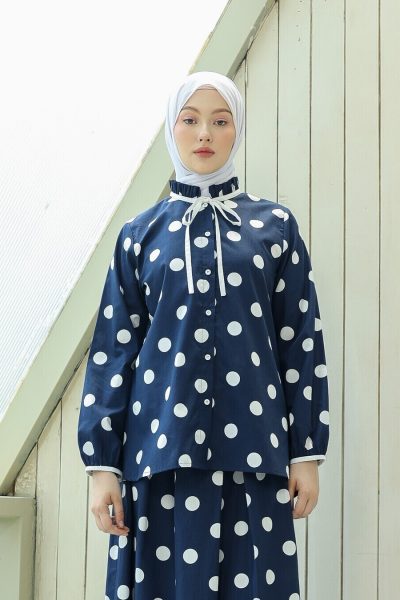 Blus Dayna Thiya Navy Blue