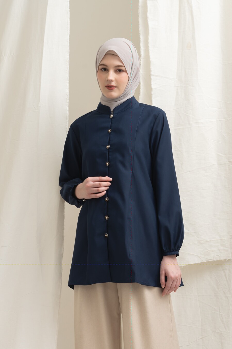 Blus Mayya Navy