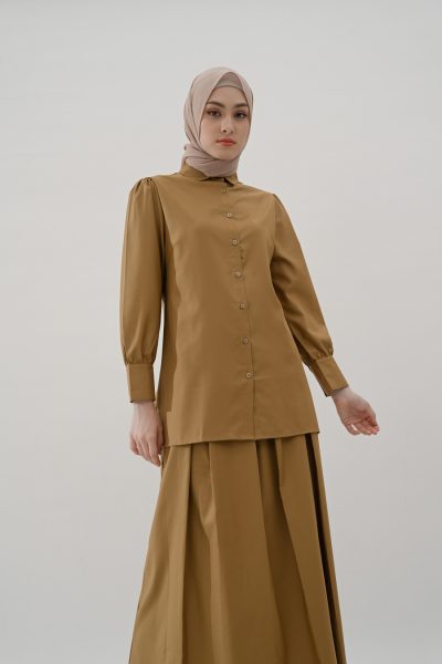 Blus Velya Coklat Tua
