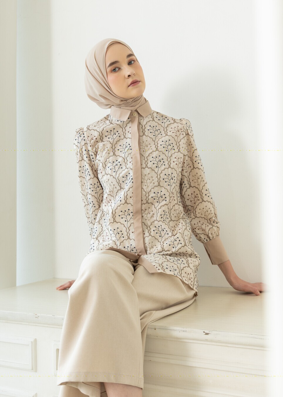 Blus Velya Mella Cream - Image 7