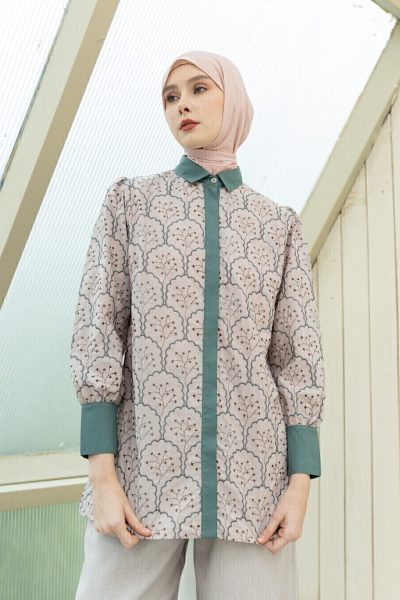 Blus Velya Mella Latte Big Size
