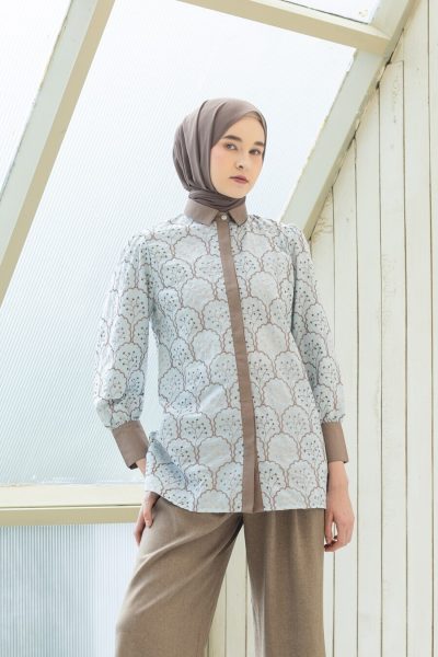 Blus Velya Mella Light Blue
