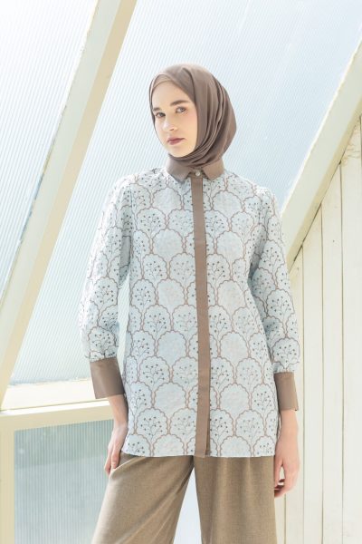 Blus Velya Mella Light Blue Big Size