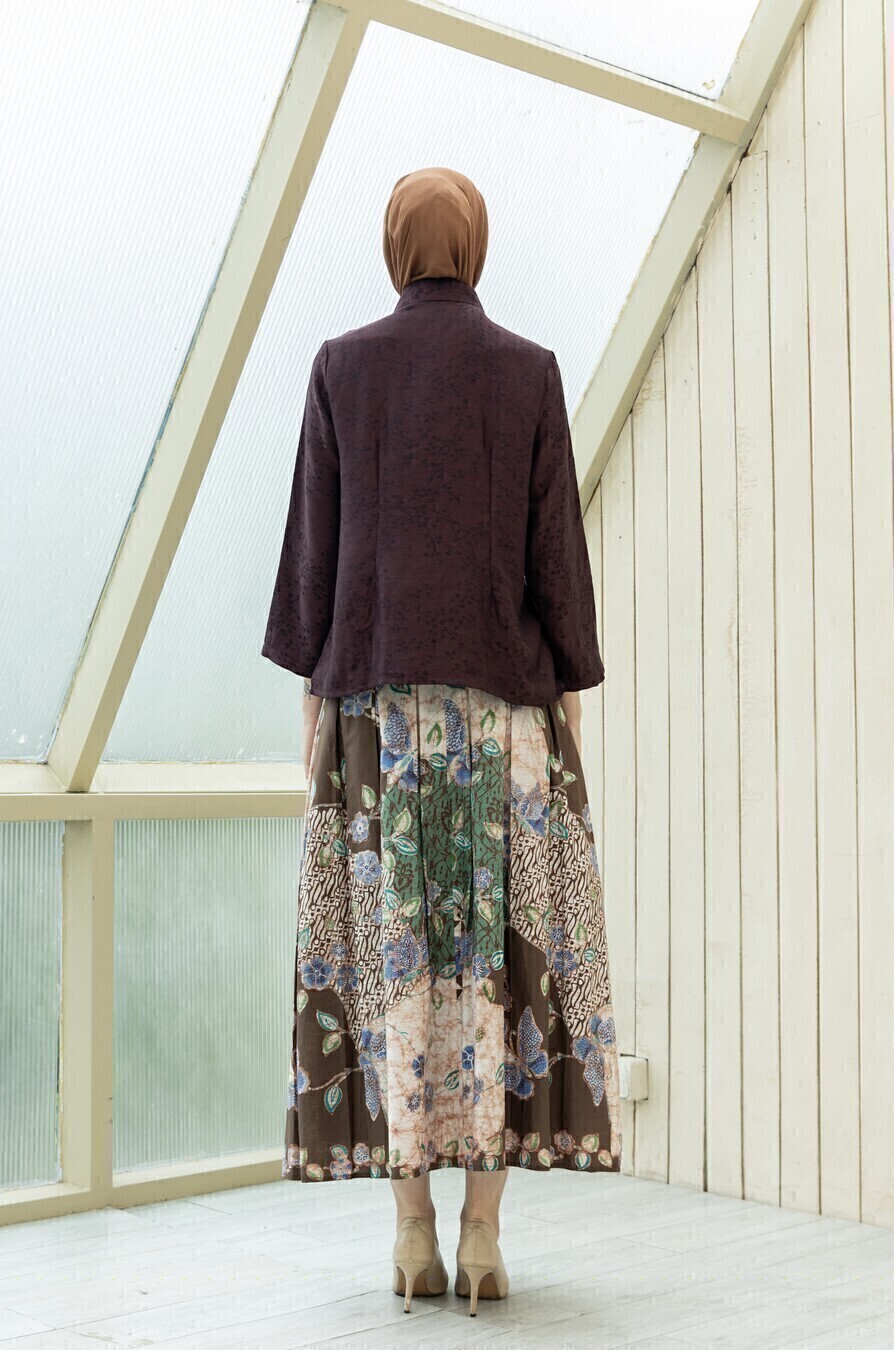 Kebaya Janggan Tamira Dark Marun - Image 7