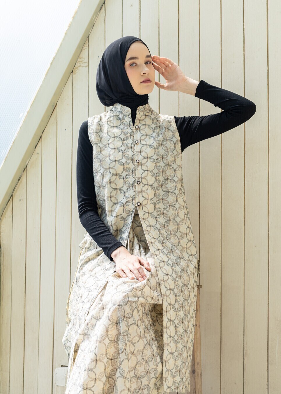 Long Outer Syana Beige - Image 8