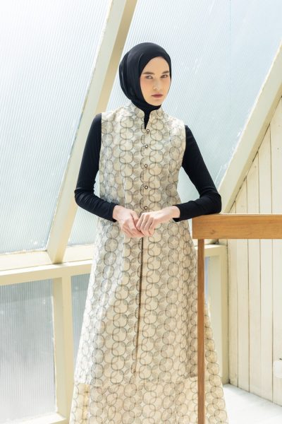 Long Outer Syana Beige Big Size