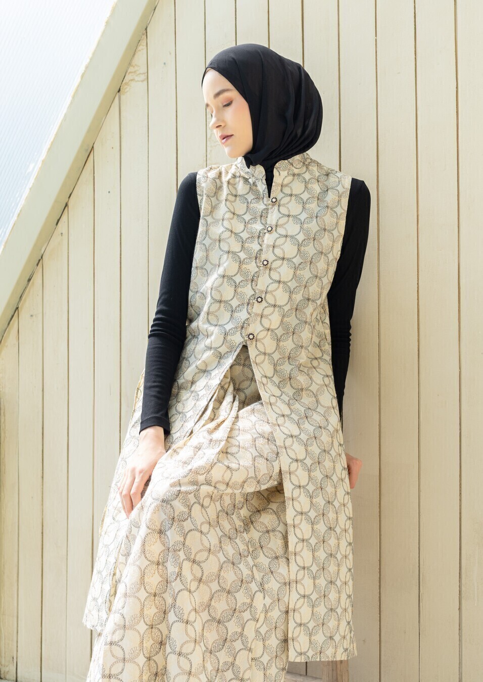 Long Outer Syana Beige - Image 4