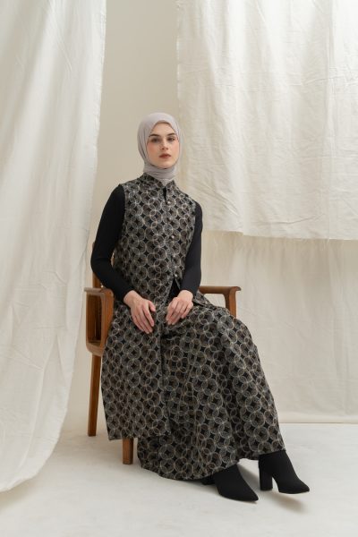 Long Outer Syana Black Big Size