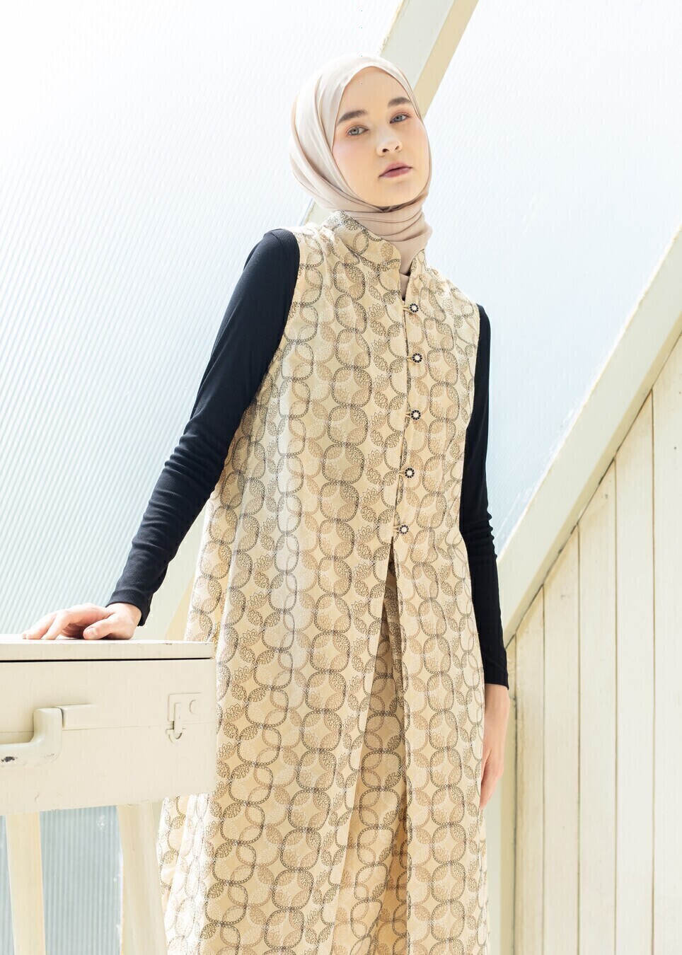 Long Outer Syana Latte - Image 7