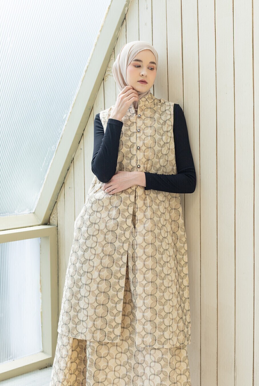 Long Outer Syana Latte - Image 5