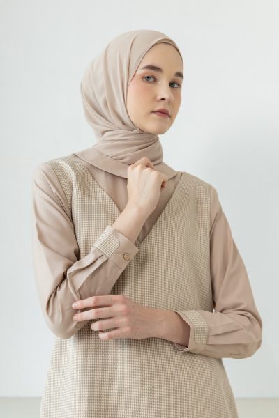 Tunik Asha Wima Latte Big Size