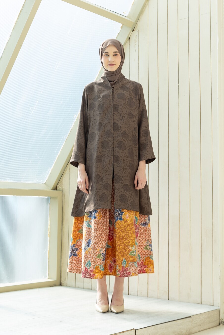 Tunik Aula Wisya Choco Big Size - Image 6