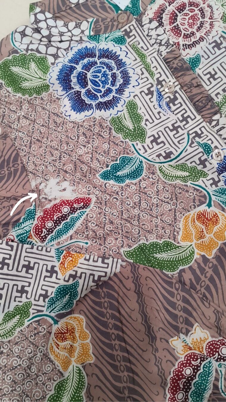 Tunik Lyla Dewy Coklat - L (Minor Defect) - Image 2